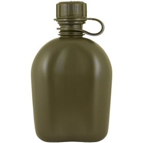 1 QT. Canteen 3-Piece Set for Outdoor Adventures (Color: Olive Drab)