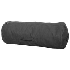 ZIPPER DUFFLE BAG (Color: Black, size: 30 X 50Inches)