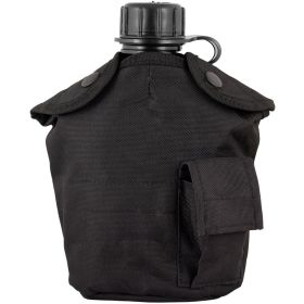 1QT Canteen Cover for Outdoor Adventures (Color: Black)