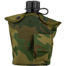 1QT Canteen Cover for Outdoor Adventures (Color: Woodland Camo)