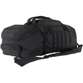 Recon Gear Bag with 3-in-1 Functionality for Outdoor Use (Color: Black)