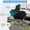 Padded Folding Moon Chair with Carrying Bag for Camping