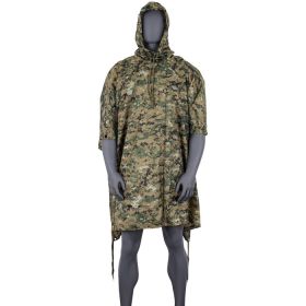 RIPSTOP PONCHO (Color: Digital Woodland)