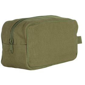 CANVAS TOILETRY KIT (Color: Olive Drab)