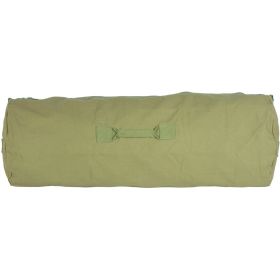 ZIPPER DUFFLE BAG (Color: Olive Drab, size: 21 X 36Inches)